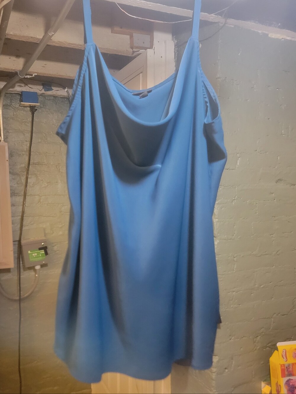 Torrid Satin Cowl Neck Cami Turqoise Size 1 1X 14/16